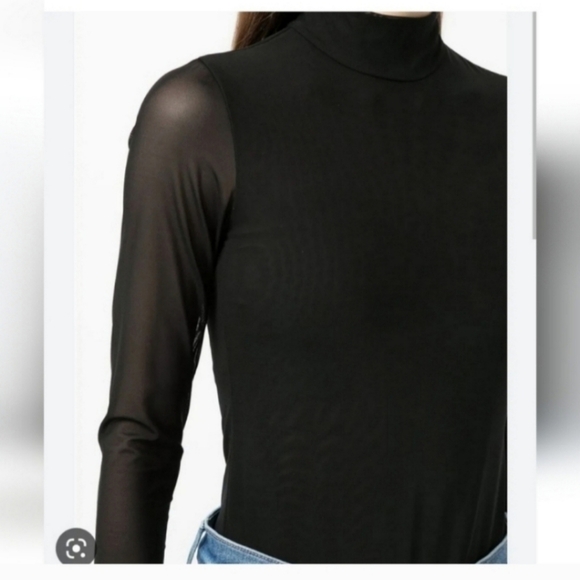 Alice + Olivia Clarinda Turtleneck Long Sleeve Bodysuit Size XL NWT $395 - Picture 10 of 11